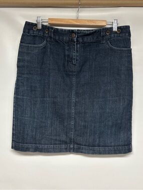 J. Crew Dark Blue Denim Pencil Skirt